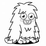 Monster Coloring Pages Silly Printable Cartoon Funny Moshi Cute Clipart Color Kids Furry Print Getcolorings Getdrawings Colorin Popular Comments Coloringhome sketch template