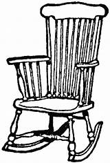 Chair Rocking Clipart Clip Outline Wood Cartoon Wooden Furniture Couch Cliparts Rocker Use Rustic Sat Chairs Drawing Coloring Potato Etc sketch template