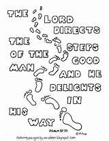 Steps Coloring Directs 23 Lord Printable Psalm Kids Psalms Pages Adron Mr sketch template