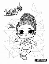 Lol Coloring Surprise Disco Pages Omg Dolls Winter Popular sketch template