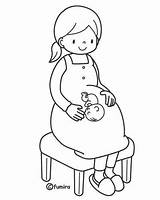 Embarazo Embarazada Fumira Secuencia Temporal Hermanito Maternidad Hermano Zwanger Zwangerschap Prego Coloringbook4kids sketch template