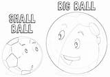 Big Small Coloring Pages Coloringway sketch template
