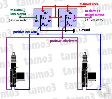 volt relay wiring diagram door locks thechill icystreets