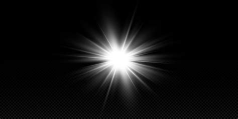 luz solar transparente lente especial efeito de luz  flash vetor