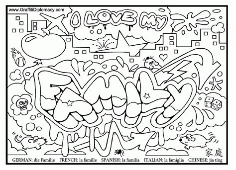 graffiti coloring pages  adults coloring home