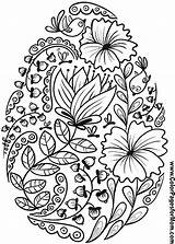 Coloring Easter Pages Egg Printable Floral Adults Pretty Eggs Colouring Flower Color Adult Spring Decorations Zendoodle Beautiful Books Bunny Sheets sketch template