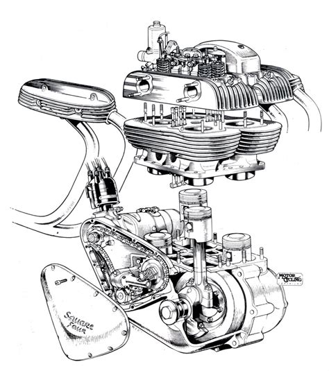 motorcycle diagram engine