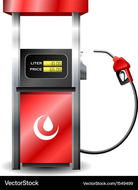 gas station pump  fuel nozzle royalty  vector image