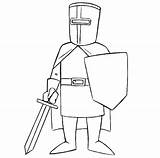 Crusades Crusader Coloringpagez sketch template