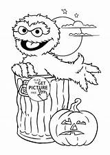 Halloween Coloring Printable Kids Happy Pages Sheets Colouring Color Print Book Cartoon Drawings Oscar 4kids Grouch Books Activity Holidays sketch template