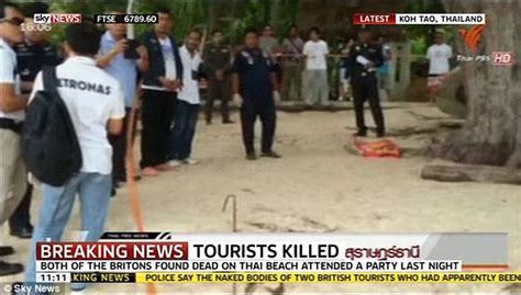 Cctv Shows Last Image Of Brit Tourists Murdered On Thai Beach Daily