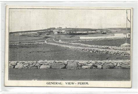 Bendav Postcards Yemen Perim Island General View 1910s