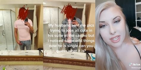 tiktoker catches husband cheating after noticing odd things in selfie
