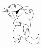 Mole Rat Naked Coloring Pages Color Animal Animals Printable Gif Print Back sketch template