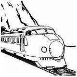 Train Coloring Locomotive Steam Drawing Tunnel Came sketch template