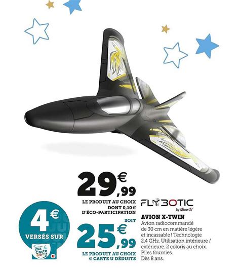 promo avion  twin flybotic chez hyper  icataloguefr