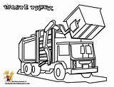 Coloring Truck Garbage Pages Trucks Popular Construction sketch template