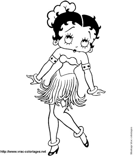 Coloriage Betty Boop 26006 Dessins Animés Album De Coloriages