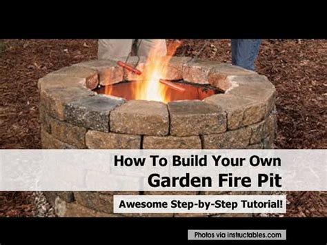 build   garden fire pit