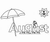 August sketch template