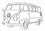Volkswagen Van Drawing Combi Vw Camper Colorare Da Auto Color Coloring Busje Drawings Pages Disegni Kleurplaten Gratis Afkomstig sketch template