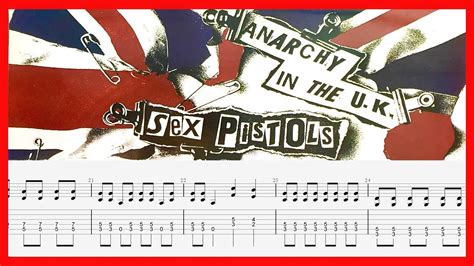 sex pistols anarchy in the uk guitar tab youtube