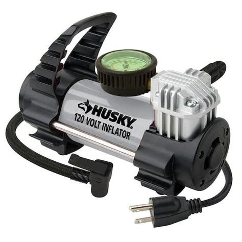 husky  volt corded electric inflator hy  home depot