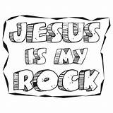 Rock Clipart Solid Clip Jesus Coloring God Cliparts Clipground Library sketch template