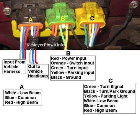 meyers snow plow lights wiring diagram