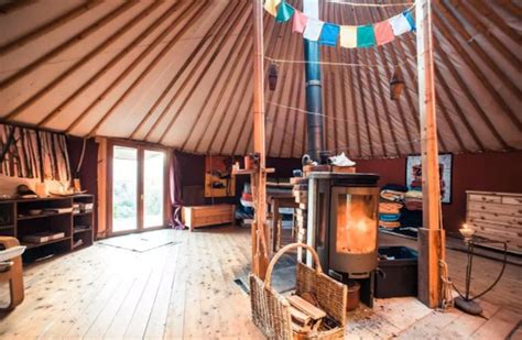french yurt airbnb  glamping ready