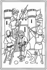 Fort Chateau Boyard Chevalier Coloriages Haut Chevaliers Arts Greatestcoloringbook Visiter sketch template