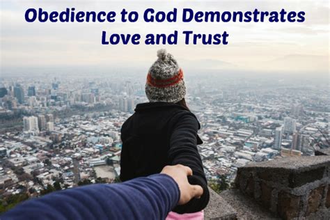 obedience to god demonstrates love and trust happy healthy and prosperous