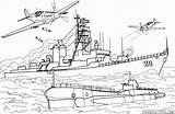 Submarine Battleship Destroyer Stati Distruttore Uniti Kolorowanki Colorkid Statki Niszczyciel Nave Destructor Barcos Schiffe Bateau Kolorowanka Guerre Sottomarino Navi Zerstörer sketch template