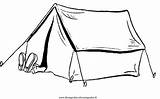 Tenda Campeggio Disegno Misti Colorare sketch template