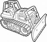 Coloring Bulldozer Pages Dozer Printable Getcolorings Template Simple sketch template