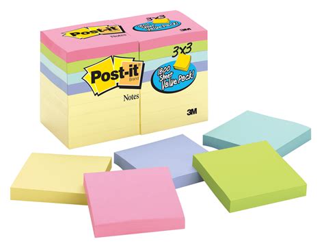 product  post  notes     sheets  pad  pk pastel