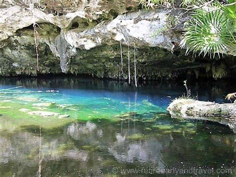 swim  beautiful cenotes  playa del carmen mexico