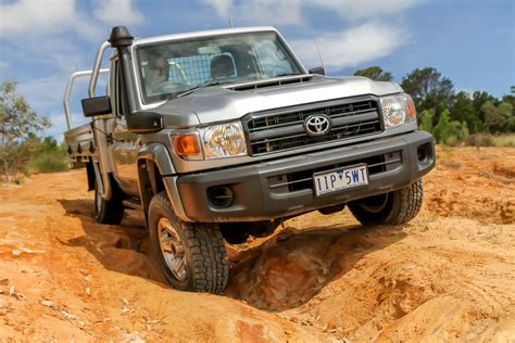 toyota landcruiser  series single cab chassis review loaded