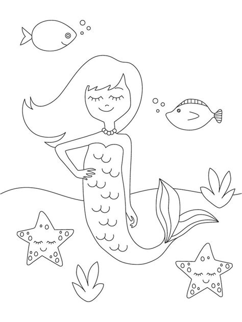 mermaid coloring pages birthday party