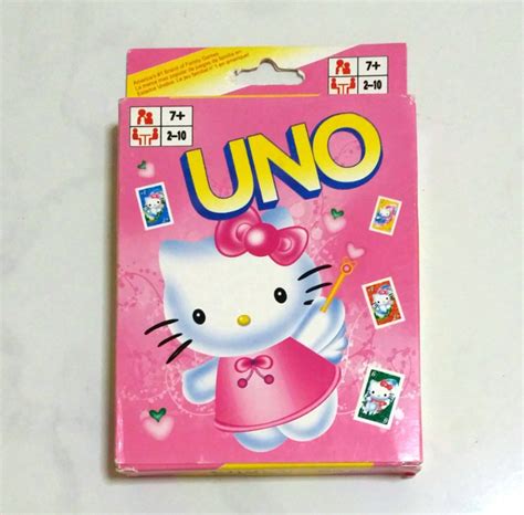 uno  kitty cartoon characters card game   players  cards