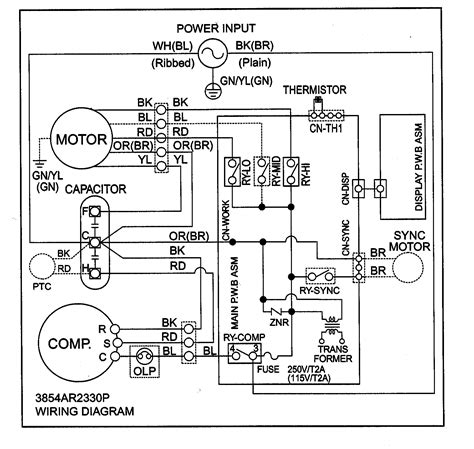 air conditioner control wiring diagram