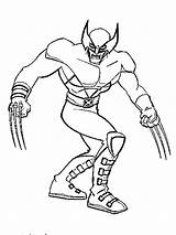 Wolverine Coloring Pages Men Sharp Claws Kids sketch template