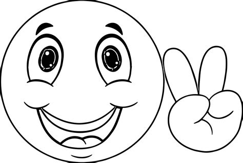 cool cute smile emoticon icons face coloring page mini drawings