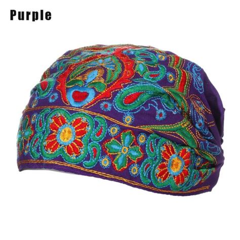 Mexican Style Ethnic Women Flowers Bandanas Hair Band Red Print Hats