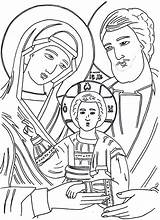 Famille Sainte Auge Catholique Christ Cœurs Paix Règne sketch template
