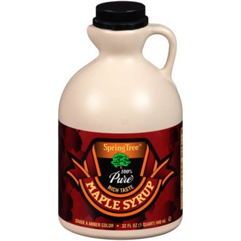 spring tree pure maple syrup  fl oz fred meyer