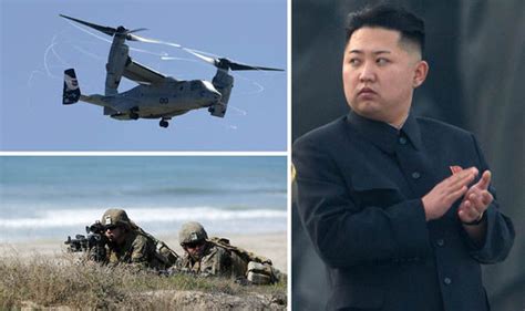 Worried Kim Japan And Us Carry Out War Games In Huge Show Of Strength