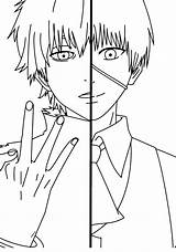 Tokyo Ghoul Coloring Pages Quick Printable sketch template