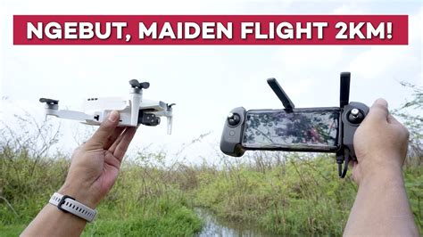 unboxing test terbang fimi  mini diatas air maiden flight  km youtube