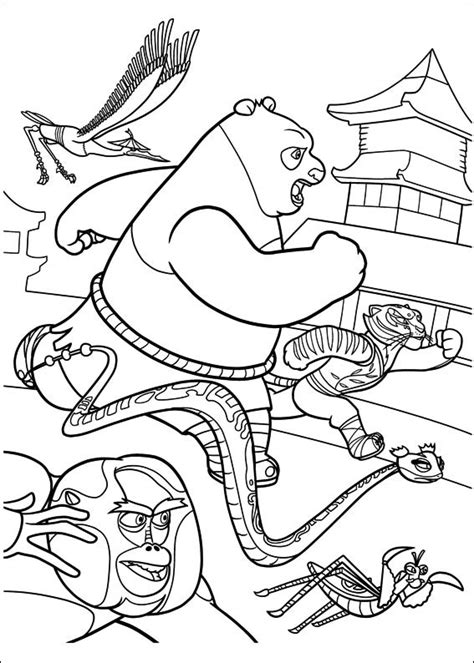 kung fu panda  coloring pages minister coloring